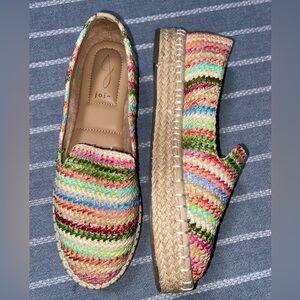 Joie Multicolored Cara Stitched Espadrilles Size‎ 7.5